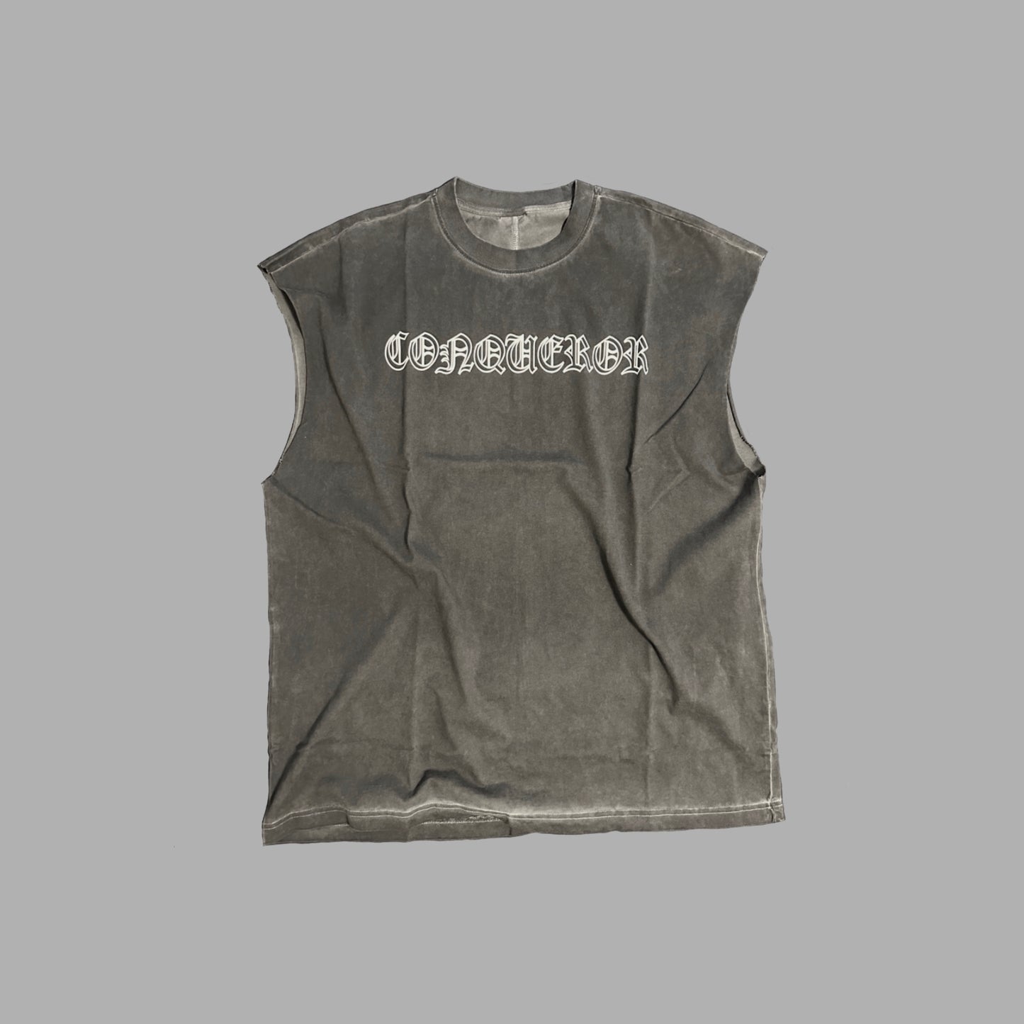 Conqueror Acid Wash Muscle Tee